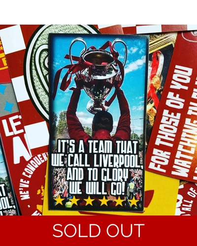 100 - To Glory We Will Go  9cm x 5cm Stickers